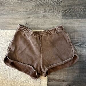 Women's Brown Sweat Shorts